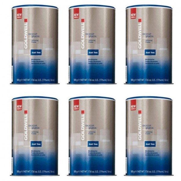 Goldwell Oxycur Platin Staubfrei Blondierpulver 6x500g