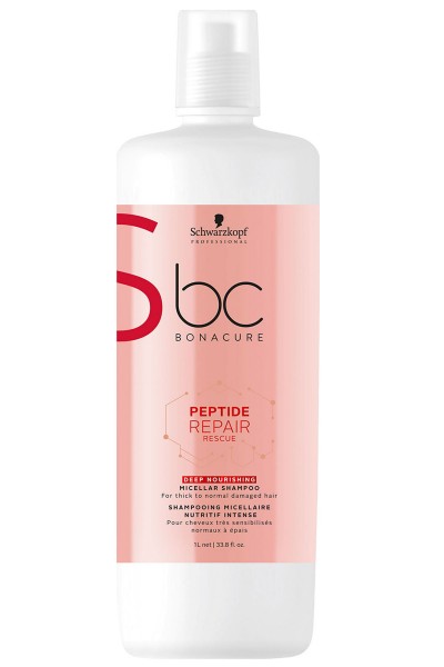 Schwarzkopf Professional BC Peptide Repair Rescue Deep Nourishing Micellar Shampoo 1000ml